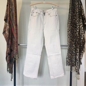 Lauren Ralph Lauren Cream Straight Leg Jeans